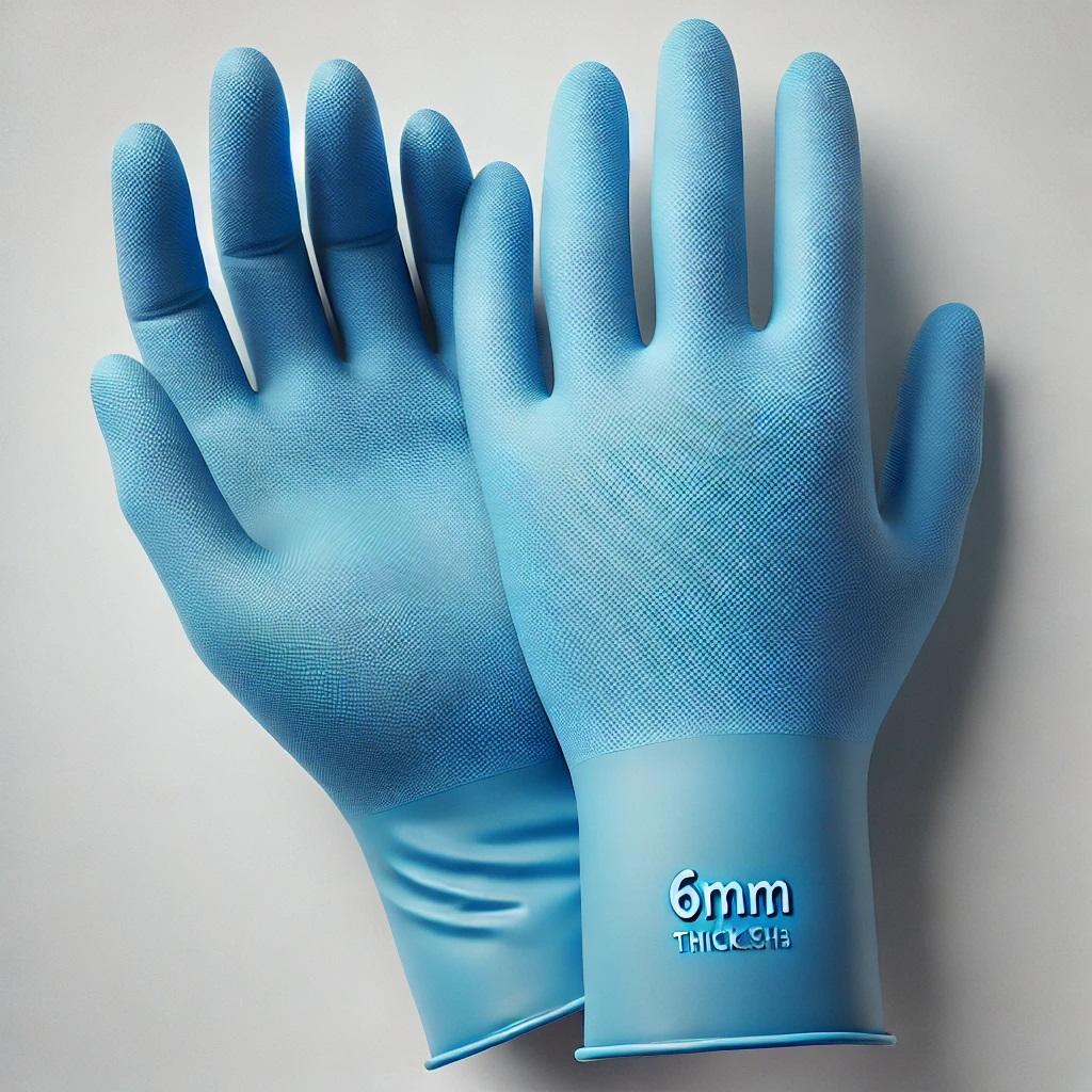 nitrile 6mm gloves