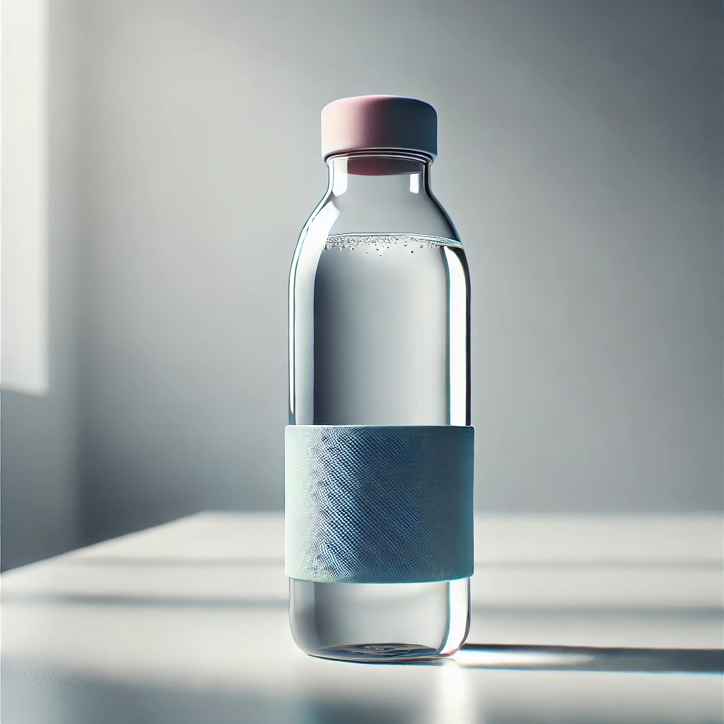 glass water bottle